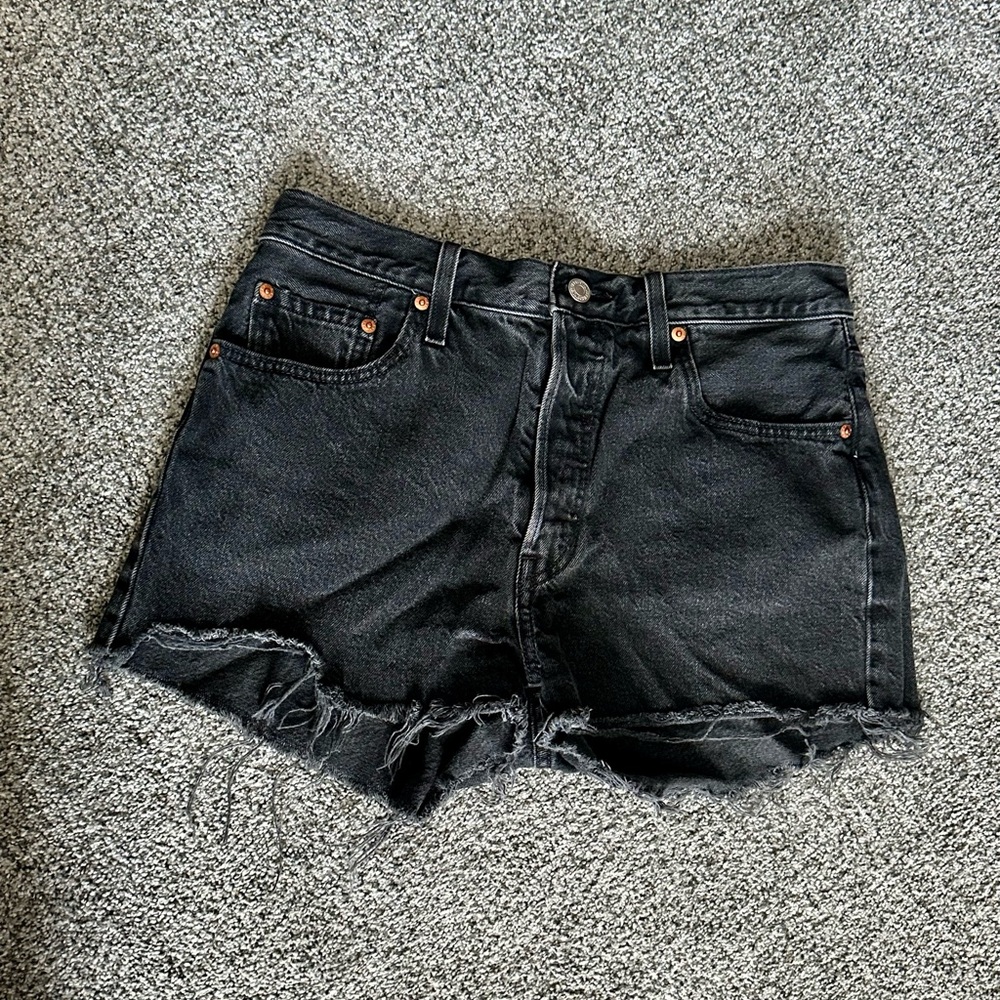 Levi's® Women's 501™ Original High-Rise Jean Shorts - Lunar Black 29